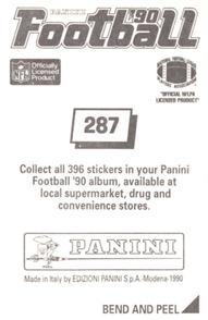 1990 Panini Stickers #287 Minnesota Vikings Crest Back