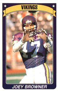 1990 Panini Stickers #288 Joey Browner Front