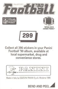 1990 Panini Stickers #299 Gary Zimmerman Back