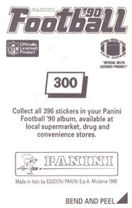 1990 Panini Stickers #300 Morten Andersen Back