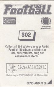 1990 Panini Stickers #302 Sam Mills Back