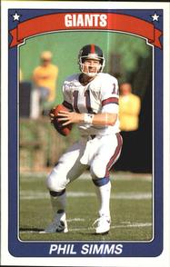1990 Panini Stickers #318 Phil Simms Front