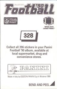 1990 Panini Stickers #328 Cris Carter Back