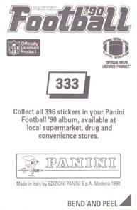 1990 Panini Stickers #333 Keith Byars Back