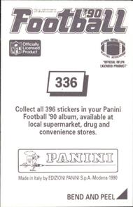 1990 Panini Stickers #336 Izel Jenkins Back