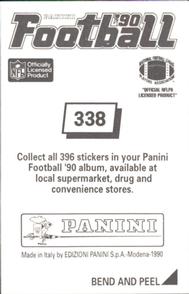 1990 Panini Stickers #338 David Alexander Back