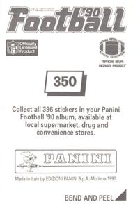 1990 Panini Stickers #350 Roy Green Back