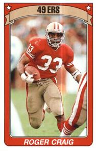 1990 Panini Stickers #353 Roger Craig Front