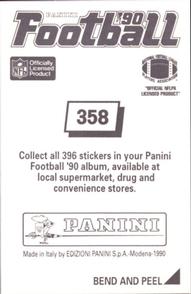 1990 Panini Stickers #358 Charles Haley Back