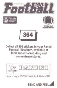 1990 Panini Stickers #364 Michael Carter Back