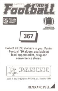 1990 Panini Stickers #367 Paul Gruber Back