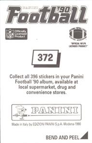 1990 Panini Stickers #372 Kevin Murphy Back