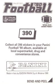 1990 Panini Stickers #390 Earnest Byner Back