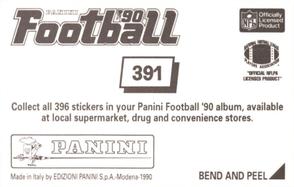 1990 Panini Stickers #391 SB XXIV Action Jerry Rice Back