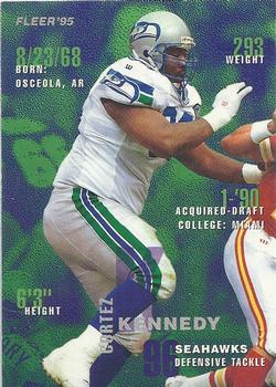 1995 Fleer Shell FACT #30 Cortez Kennedy Front