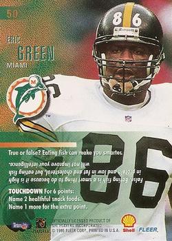 1995 Fleer Shell FACT #50 Eric Green Back