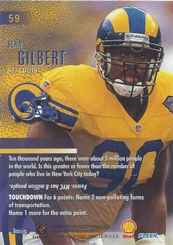 1995 Fleer Shell FACT #59 Sean Gilbert Back
