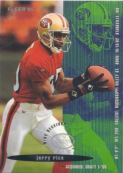 1995 Fleer Shell FACT #61 Jerry Rice Front