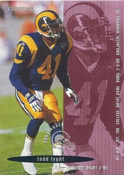 1995 Fleer Shell FACT #90 Todd Lyght Front