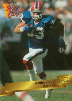 1993 Wild Card #26 Andre Reed Front