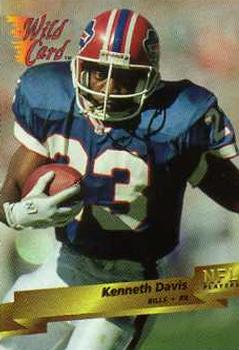 1993 Wild Card #27 Kenneth Davis Front