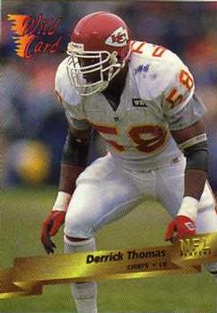 1993 Wild Card #71 Derrick Thomas Front