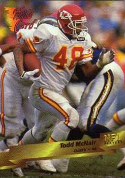 1993 Wild Card #72 Todd McNair Front