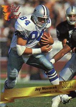 1993 Wild Card #82 Jay Novacek Front