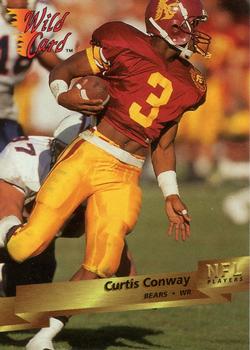 1993 Wild Card #13 Curtis Conway Front