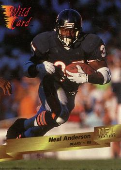 1993 Wild Card #14 Neal Anderson Front