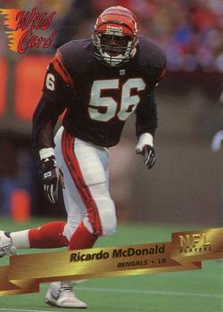 1993 Wild Card #22 Ricardo McDonald Front