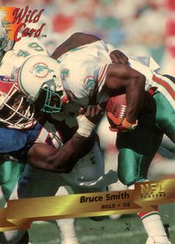 1993 Wild Card #30 Bruce Smith Front