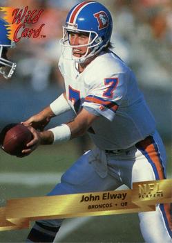 1993 Wild Card #33 John Elway Front