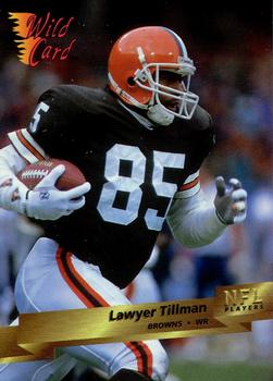 1993 Wild Card #40 Lawyer Tillman Front