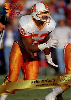 1993 Wild Card #45 Keith McCants Front