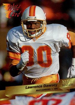 1993 Wild Card #47 Lawrence Dawsey Front