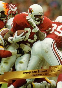 1993 Wild Card #51 Ivory Lee Brown Front