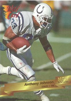 1993 Wild Card #76 Anthony Johnson Front