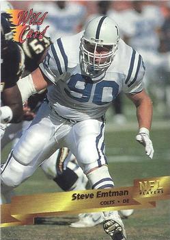 1993 Wild Card #77 Steve Emtman Front