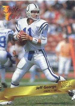 1993 Wild Card #80 Jeff George Front