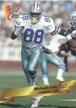 1993 Wild Card #83 Michael Irvin Front