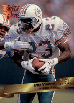 1993 Wild Card #92 Troy Vincent Front