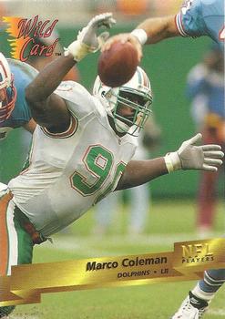 1993 Wild Card #94 Marco Coleman Front