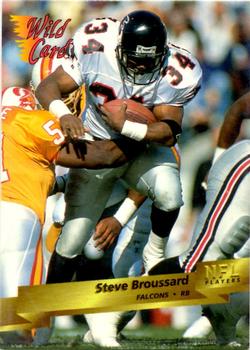 1993 Wild Card #106 Steve Broussard Front