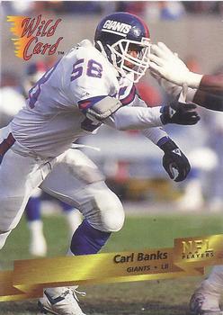1993 Wild Card #108 Carl Banks Front