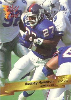 1993 Wild Card #111 Rodney Hampton Front