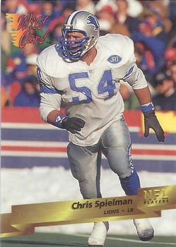 1993 Wild Card #125 Chris Spielman Front