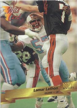 1993 Wild Card #126 Lamar Lathon Front