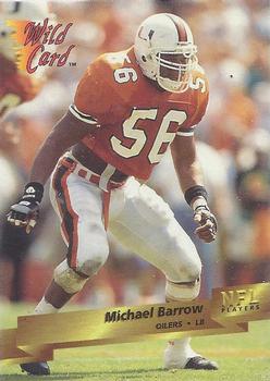 1993 Wild Card #129 Micheal Barrow Front
