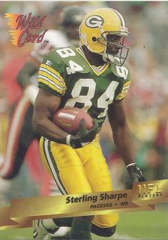 1993 Wild Card #138 Sterling Sharpe Front